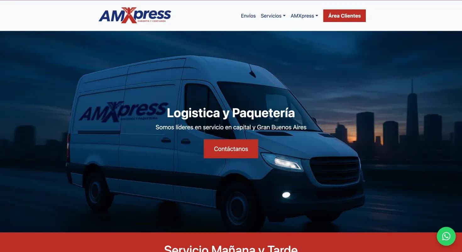AMXpress customer-facing logistics platform
